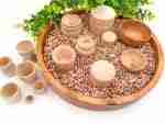 Wooden Bowls, Containers, and Flower Pot Nesting Set - Image 8