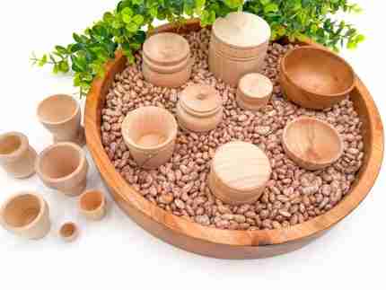 Wooden Bowls, Containers, and Flower Pot Nesting Set - Image 8