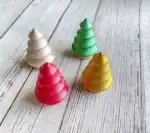 Sparkly Wooden Christmas Set – Trees