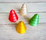 Sparkly Wooden Christmas Set – Trees - Image 2