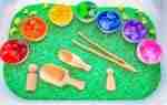 Rainbow Bowl St. Patrick's Day Sensory Bin