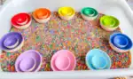 10 Rainbow Wooden Bowls - Image 2