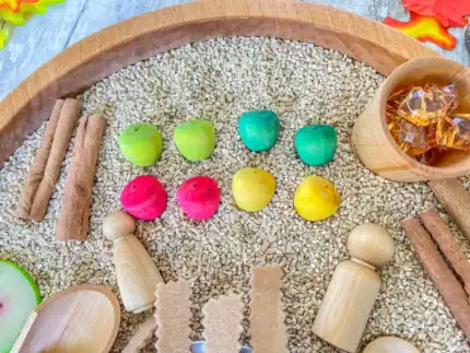 Apple Pie Sensory Bin - Image 3