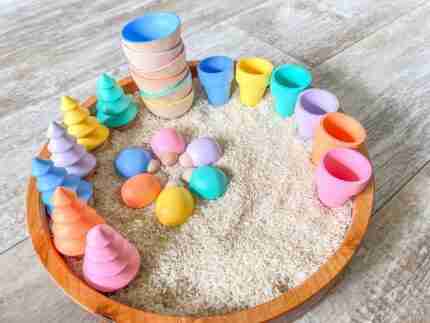Large Pastel Sensory Bin Set - Image 4