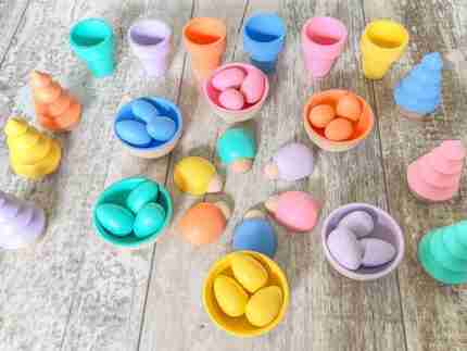 Large Pastel Sensory Bin Set - Image 9