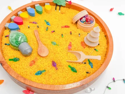 Christmas Lights Sensory Bin - Image 6