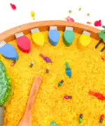 Christmas Lights Sensory Bin - Image 2
