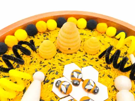 Bumble Bee Sensory Bin - Image 3