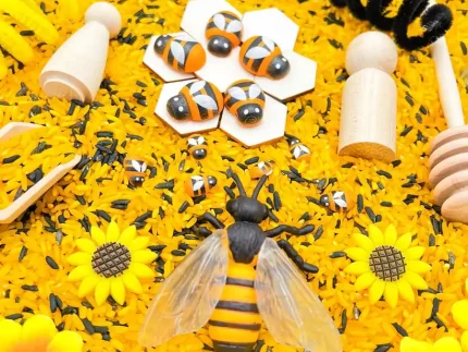 Bumble Bee Sensory Bin - Image 4