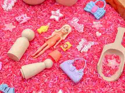 Barbie Sensory Bin - Image 3