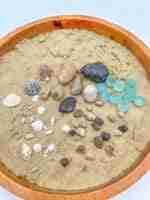 Beach Sensory Bin With Sand Playdough - Image 5