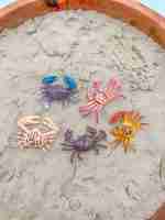 Beach Sensory Bin With Sand Playdough - Image 7