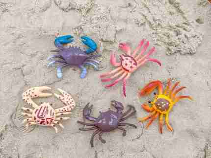 Beach Sensory Bin With Sand Playdough - Image 7