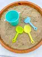 Beach Sensory Bin With Sand Playdough - Image 8