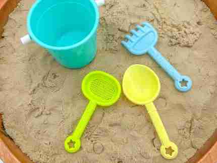 Beach Sensory Bin With Sand Playdough - Image 8