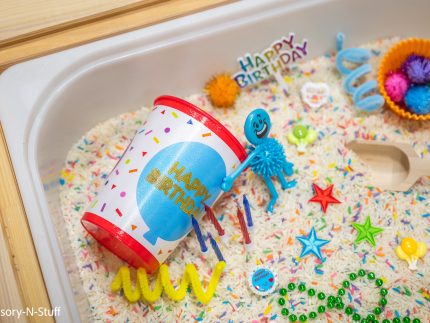 Bold Happy Birthday Sensory Bin - Image 10