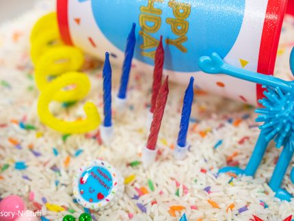 Bold Happy Birthday Sensory Bin - Image 6