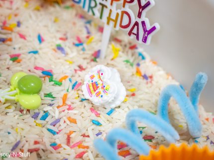 Bold Happy Birthday Sensory Bin - Image 3
