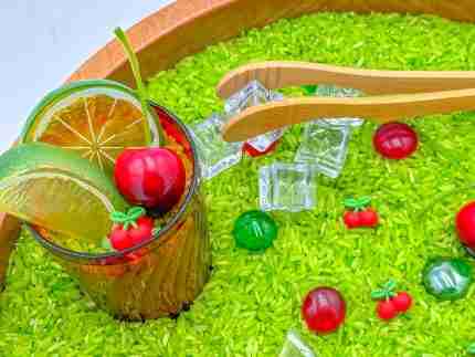 Cherry Limeade Sensory Bin - Image 6