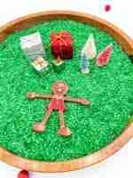 Christmas Gingerbread Sensory Bin-3