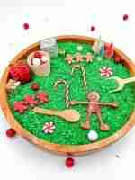Christmas Gingerbread Sensory Bin-3