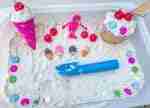Ice Cream Sensory Bin (Cloud Dough)