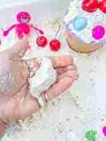 Ice Cream Sensory Bin (Cloud Dough) - Image 10