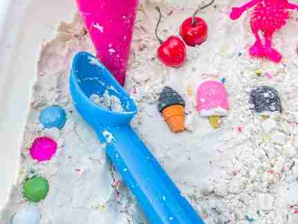 Ice Cream Sensory Bin (Cloud Dough) - Image 8
