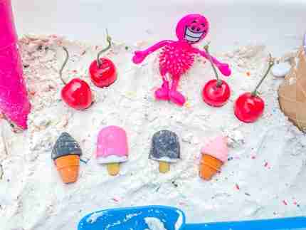 Ice Cream Sensory Bin (Cloud Dough) - Image 4