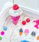 Ice Cream Sensory Bin (Cloud Dough) - Image 7