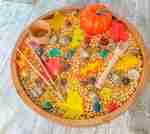 Leaves and Popcorn Fall Sensory Bin