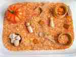 Fall Maple Leaf Sensory Bin