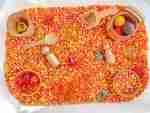 Fall Popcorn Sensory Bin