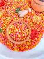 Fall Popcorn Sensory Bin