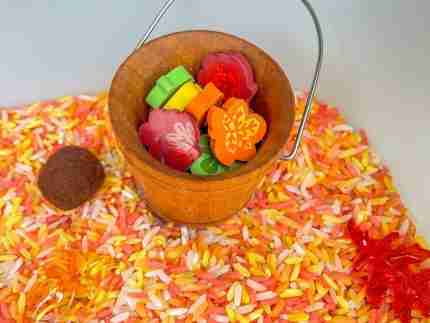 Fall Rice Sensory Bin - Image 3