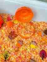 Fall Rice Sensory Bin - Image 5