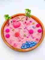 Flamingo Sensory Bin