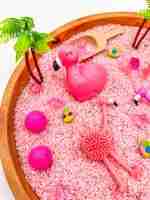 Flamingo Sensory Bin - Image 4