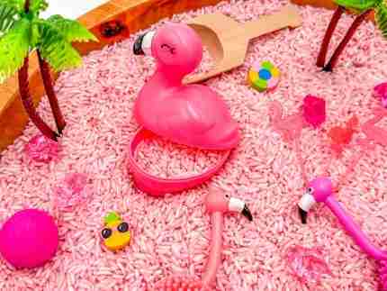 Flamingo Sensory Bin - Image 6
