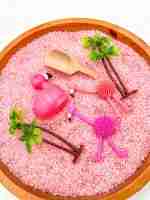 Flamingo Sensory Bin - Image 8