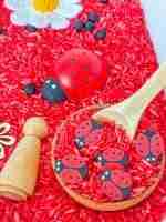 Ladybug Sensory Bin