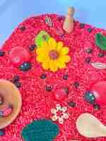 Ladybug Sensory Bin