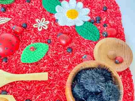 Ladybug Sensory Bin