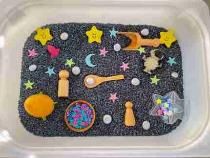 Outer Space Sensory Bin - Bunny - Image 6