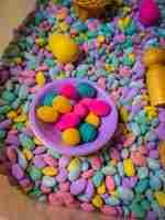 Pastel Beans Easter Sensory Bin - Image 2