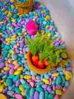 Pastel Beans Easter Sensory Bin - Image 5