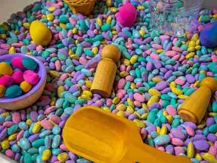 Pastel Beans Easter Sensory Bin - Image 6