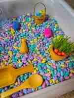 Pastel Beans Easter Sensory Bin - Image 7