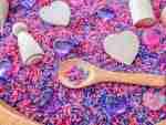 Pink N Purple Valentines Day Sensory Bin-7