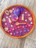 Pink N Purple Valentines Day Sensory Bin-7